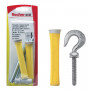 Tasselli a calza FIS H 16x85 N con ganci M8 per ancorante chimico (2 Pz.)