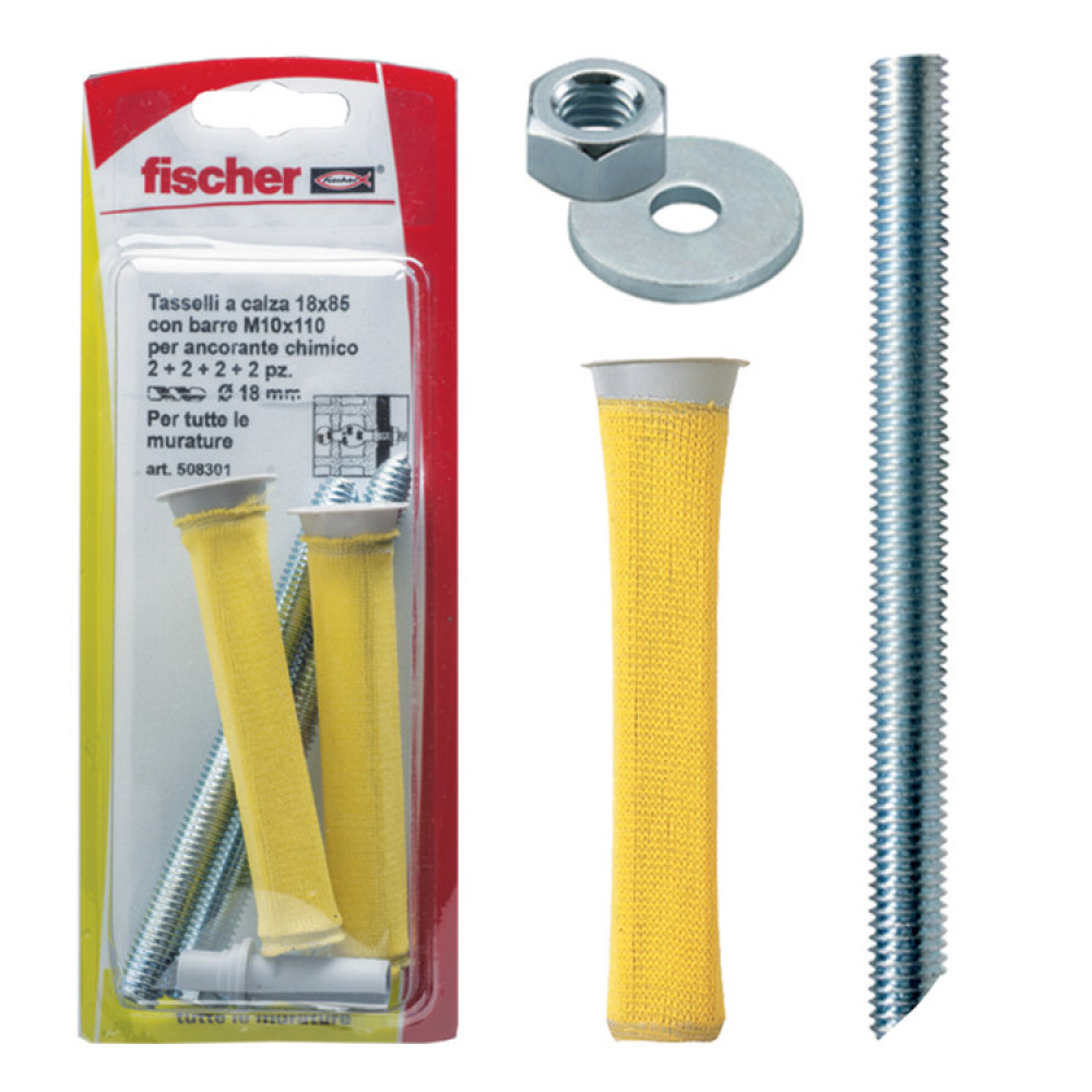 Tasselli TRIDER/B M10 ELEMATIC – Ancorante A Doppia Espansione Per Calcestruzzo E Muratura, Confezione Da 25 Pezzi